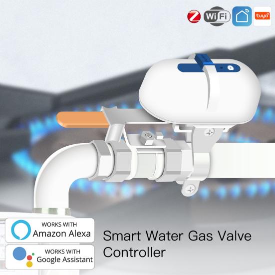 Gas Valve Controller Voice Command Control-Valve Long Lasting Wireless Smart Wi-Fi Gas Valve Controller Set for Home