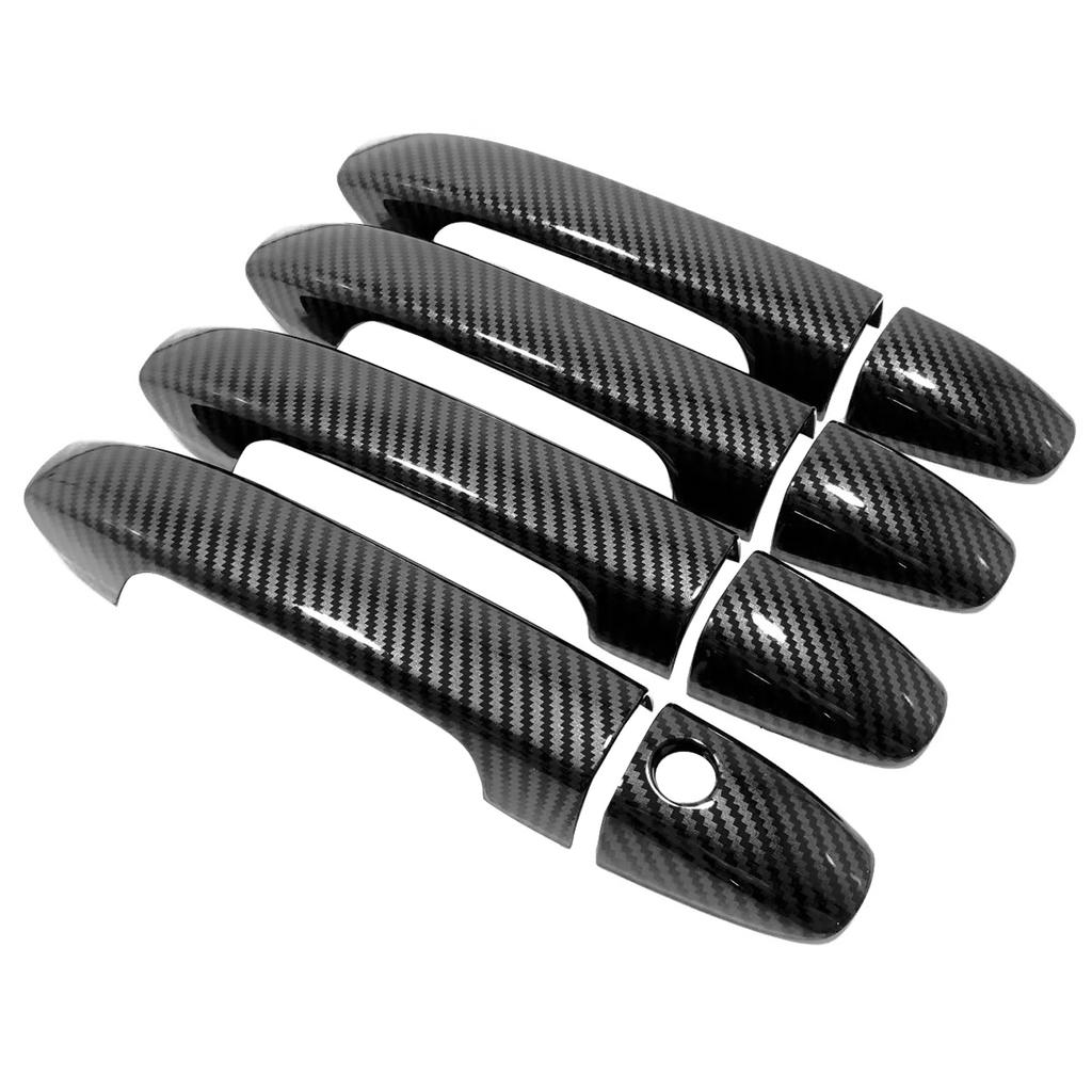 Door Handle Cover For Mercedes Benz Vito V-Class W447 2014-2025 Cars Accessories Carbon Fiber Glossy Black Car Decoration