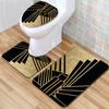 Текстурированный туалетный трехсекционный напольный коврик, ванный трехсекционный ковер, придверный коврик