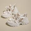 CRLAYDK Sneakers for Women Fashion Platform Wedge Lace Up Casual Dad Shoes Mesh Breathable Non Slip Walking Shopping Tennis