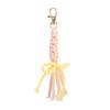 Fashion Hand Woven Rope KeyChain Flower Key Ring Bohemian Knitted Keyrings Charm Bag Pendant Key Accessory Gifts