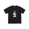 Uniqlo X Снупи из мультфильма «Peanuts» Футболка с круглым вырезом Унисекс Футболки Черный 452509-09