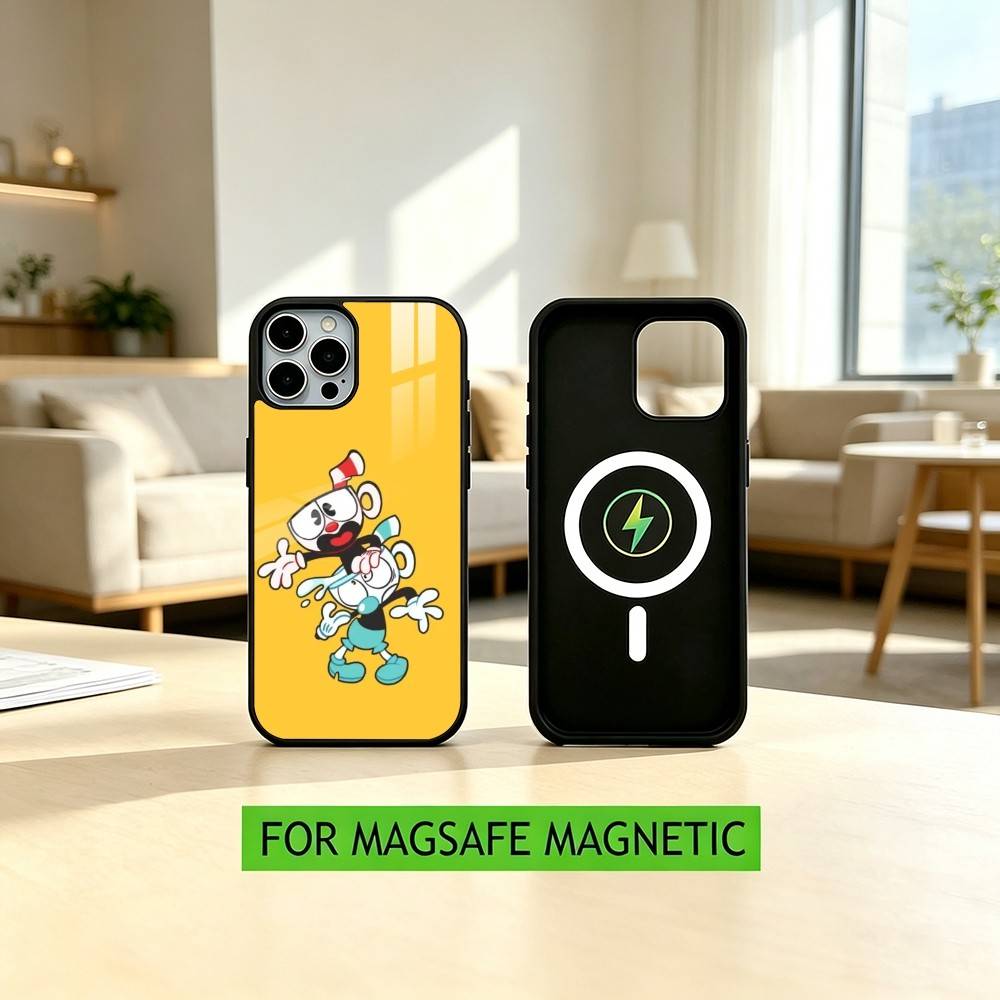 P-Popular C-Cuphead Game  Phone Case For iPhone17,16,15,14,13,12,11 Plus,Pro Magnetic For Magsafe Wireless Charging
