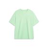 Li Ning China Color Series Solid Color Round Neck Casual Loose Short Sleeve Drop Shoulder T-Shirt Men T-Shirt Bamboo-Green AHST587-5