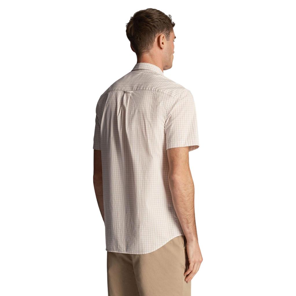 Lyle & Scott Mens Gingham Slim Short-Sleeved Shirt