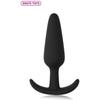 Mini Anal Plug - Shots Toys - Slim Butt Plug - Silicone - Black - Adult