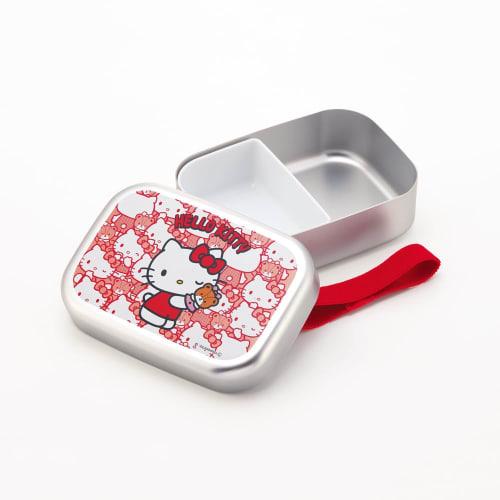 Skater Aluminum Bento Box, 370ml, For Children, Warm Storage Compatible, Lunch Belt Included, Made in Japan, Sanrio Hello Kitty Ushiro Shiro Girl ALB5