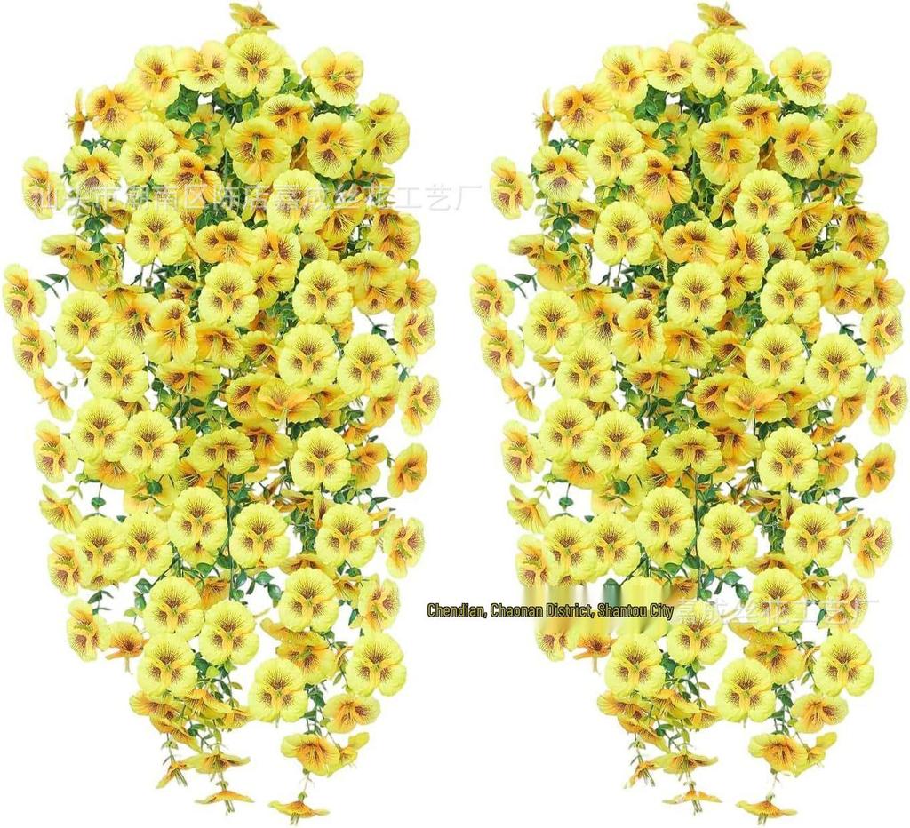 Silk Green Plants & Flowers Hanging Vines for Home, Wedding & Outdoor Decor