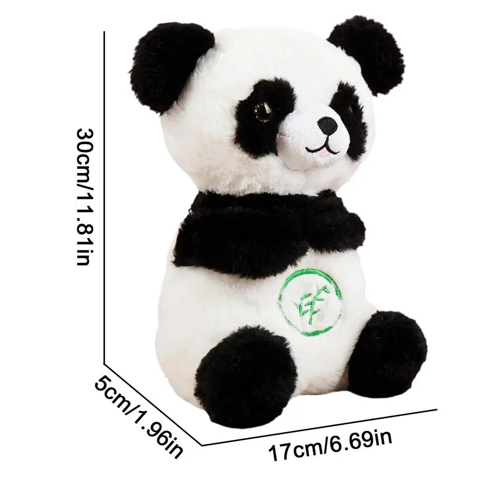 Breathing Soothing Panda,Panada Sound Machine with Lights and Music Sensory Plushies Panada Toy for Baby
