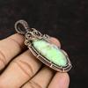 Lemon Chrysoprase Pendant Copper Wire Wrapped Pendant Lemon Chrysoprase Jewelry Gemstone Jewelry Gift For Her Gift For Mom Designer Pendant
