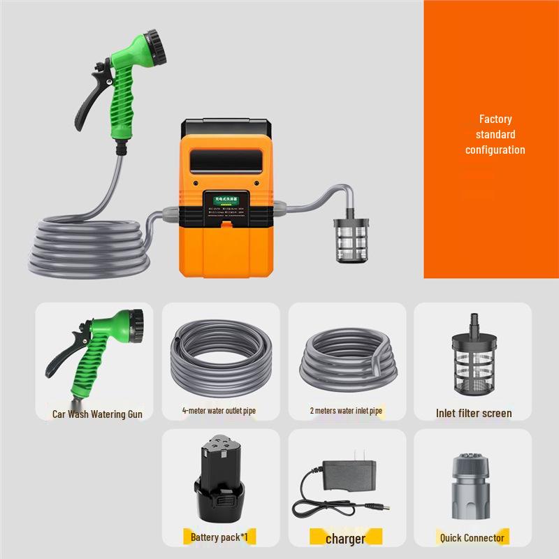 Compact Rechargeable Submersible Pump for Garden Irrigation and Car Washing