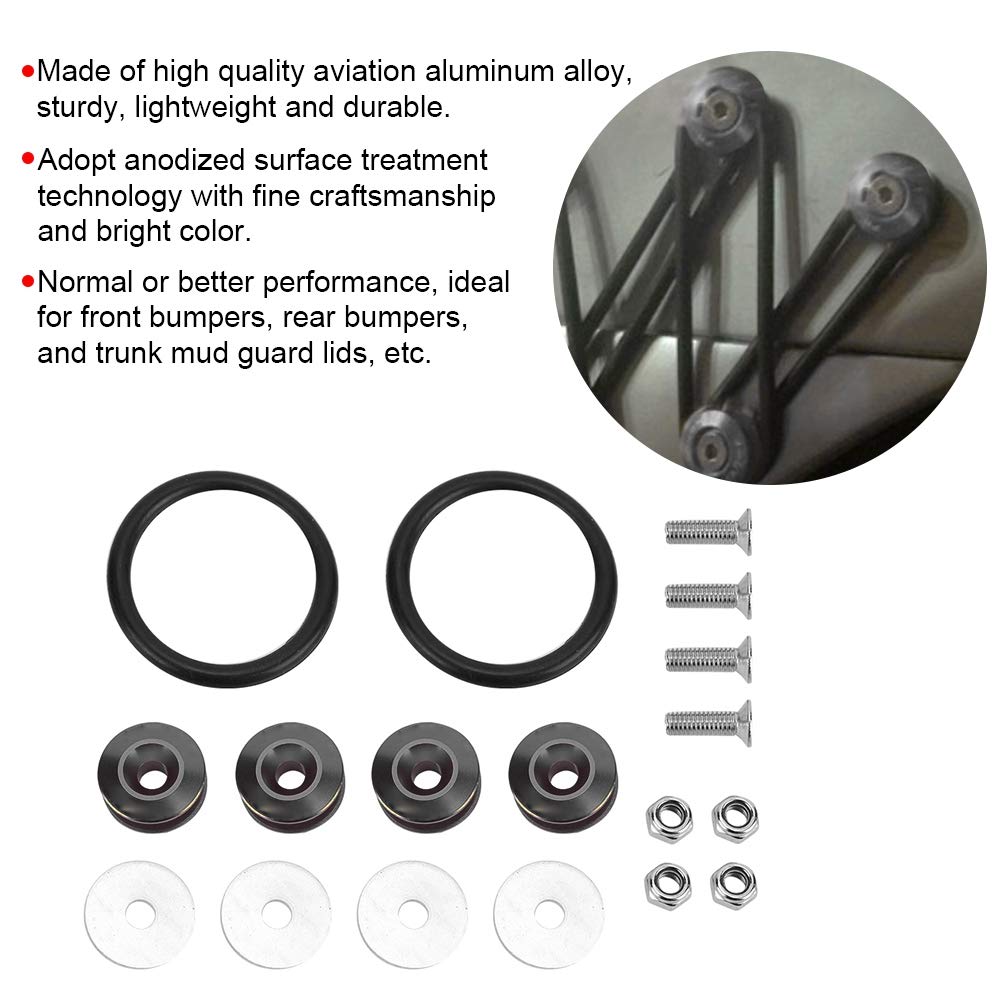Gorgeri 4 цвета новый тип быстросъемного крепежного кольца комплект, используется для бампера багажника крыла автомобиля крышка (Алюминиевый сплав) Быстросъемный бампер Быстросъемный бампер