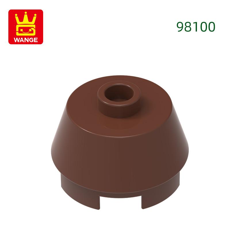 Нетоксичный 108 шт./лот 98100 Конус 2 x 2 Усеченный Блок Moc Цветные Аксессуары Совместимые с Кирпичиками DIY Детская Игрушка Детали Сборки