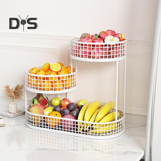 Корзина для фруктов на кухню, многоярусное хранилище, контейнер для хранения, многоярусная фруктовая чаша, проволочная корзина, органайзер для овощей, закусок, картофеля, лука