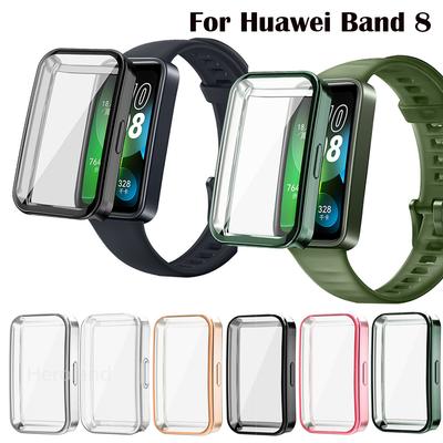 Полный защитный чехол для Huawei Band 9 8, умная защитная пленка для экрана для Huawei Band 7 / Honor Band 6, аксессуары, рамка-чехол из ТПУ
