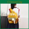 Color Childrens Blocked Backpack With Plush Pendant For School Outings And