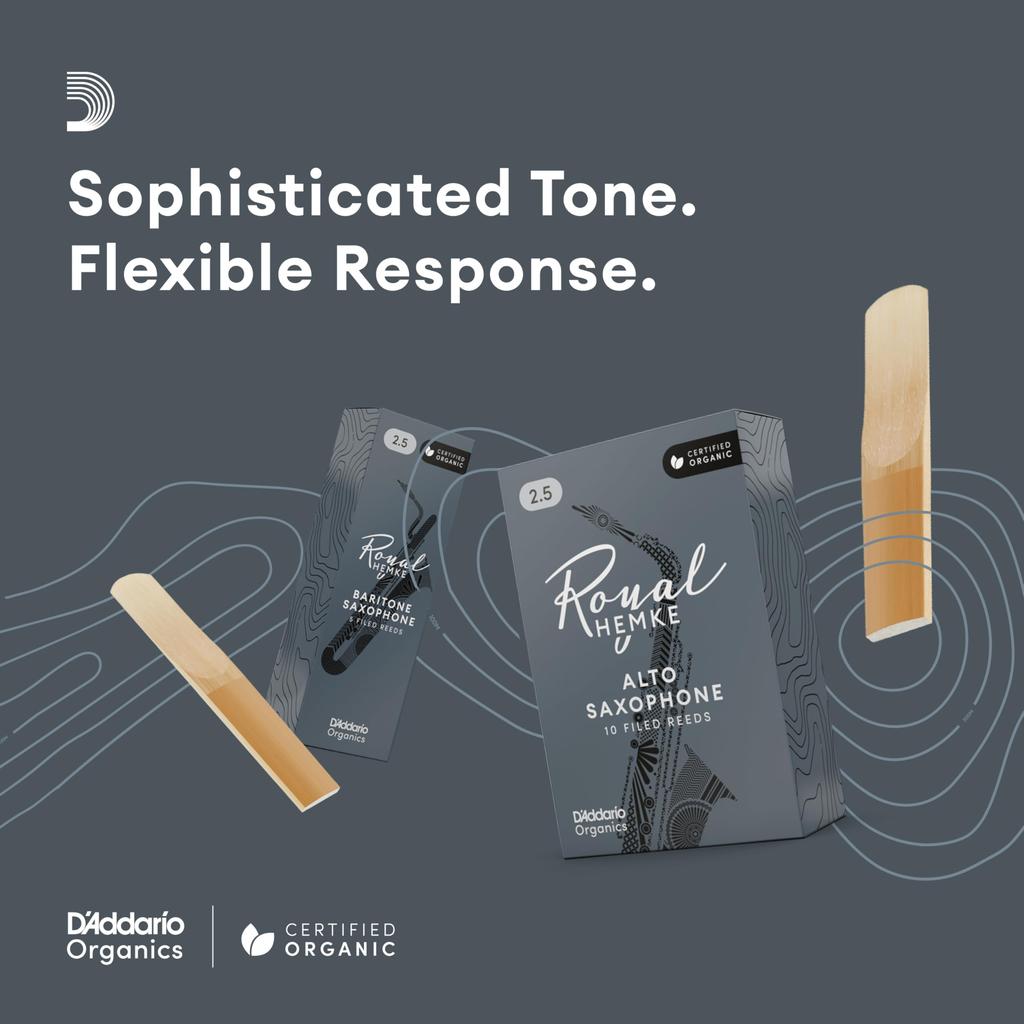 Трости для альт-саксофона WoodWinds Royal Hemke RHKP10ASX305 D'Addario [Жесткость 3.0+] Упаковка 10 шт.