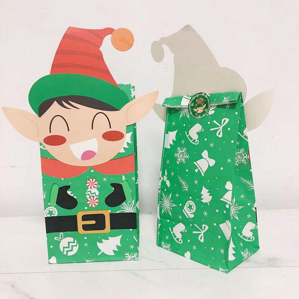 Gift Packaging Santa Claus Christmas Decorations Gift Bags Food Packing Bags Christmas Ornament