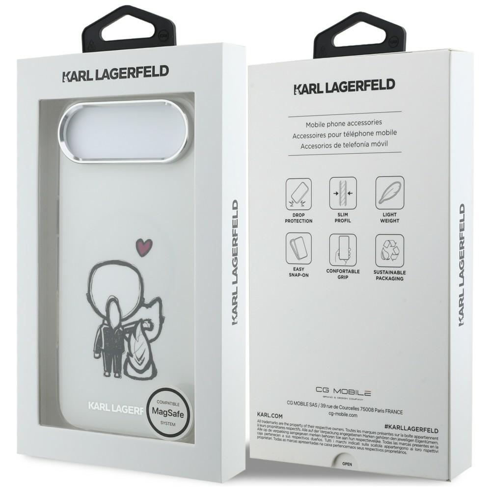 Karl Lagerfeld Karl & Choupette Back MagSafe Case for iPhone Air Clear