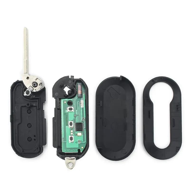 KEYYOU 433.92Mhz ID46 Chip Car Remote Key For Fiat MPV Bravo/Ducato 500 Doblo Qubo Grande Punto Citroen Jumper Peugeot Boxer