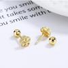 Cercei Dama Design Floare Earrings Zirconia Gold Hypoallergenic Fashion Simple Women's Earrings