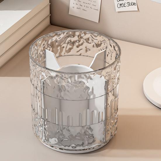 Подставка для ручек Съемный вращающийся на 360 градусов дизайн Большая вместимость Контейнер для кистей для макияжа Вращающаяся подставка для ручек