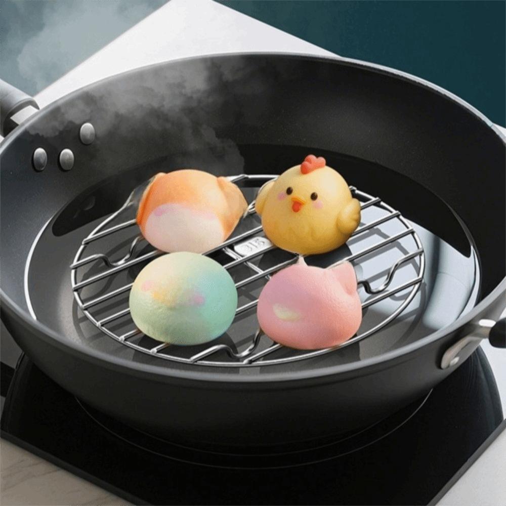 Sturdy Stainless Steel Steamer Rack Thick Food Steaming Tray Steaming Products