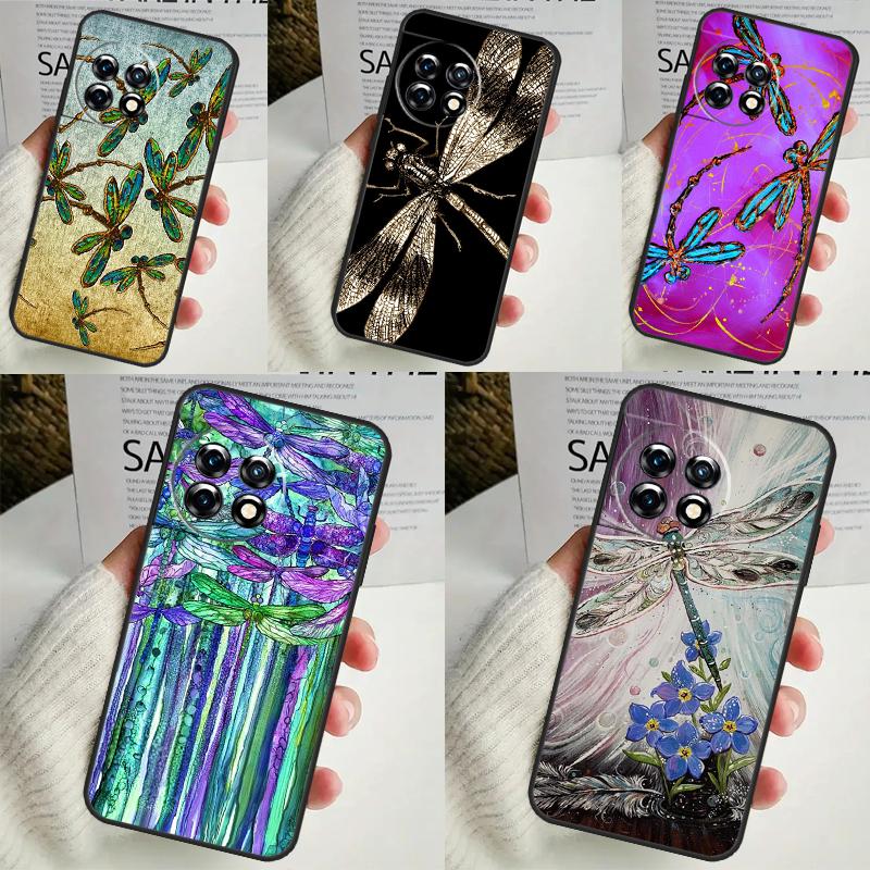 Dragonfly Case For OnePlus 12 11 9 10 Pro 9RT 10T 10R 12R OnePlus Nord 2 CE 3 Lite CE4 N10 N20 Cover