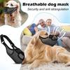 Dog Muzzle - Soft Mesh Pet Muzzle For Large Medium Small Dogs - Front Opening Design, Breathable, Adjustable, & Biting & Scavenging, Dog Mouth