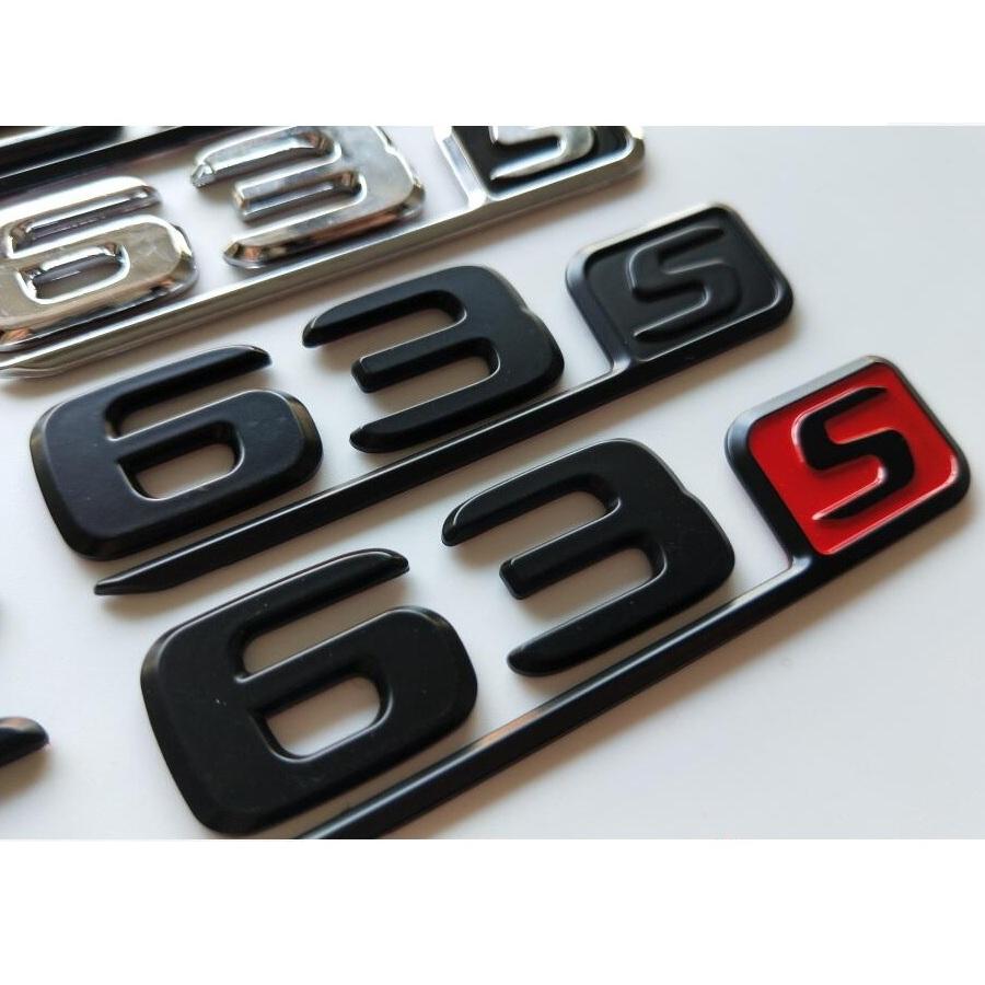 Chrome Black Letters Number Trunk Badges Emblems Sticker for Mercedes Benz W212 W213 C238 C207 S213 E63 S AMG FS9
