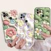 For Itel Vision 1 Plus 1 Pro 2s 5 Plus Housing Phone Case Lovely Cartoon Luxury Flower Painting Cover Soft Silicone Matte Bumper