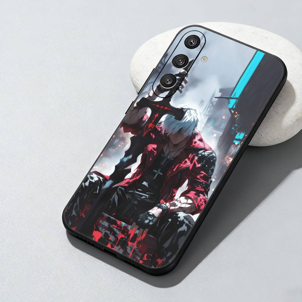 Чехол для телефона D-Dante D-Devil-l May C-Cry для Samsung Galaxy A73, A72, A71, A70, A52, A51 Другие Мягкий Черный Чехол