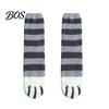 Thermal Sleeping Socks Cute Cat Paw for Women, Winter Fuzzy Socks, Cozy Soft Plush Essential Autumn Animal Slipper Warm Coral Fleece Velvet Bed