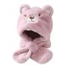 Thickening Kids Scarf Hat Integrated Warm Ear Protection Cap Cute Baby Winter Hat  Children