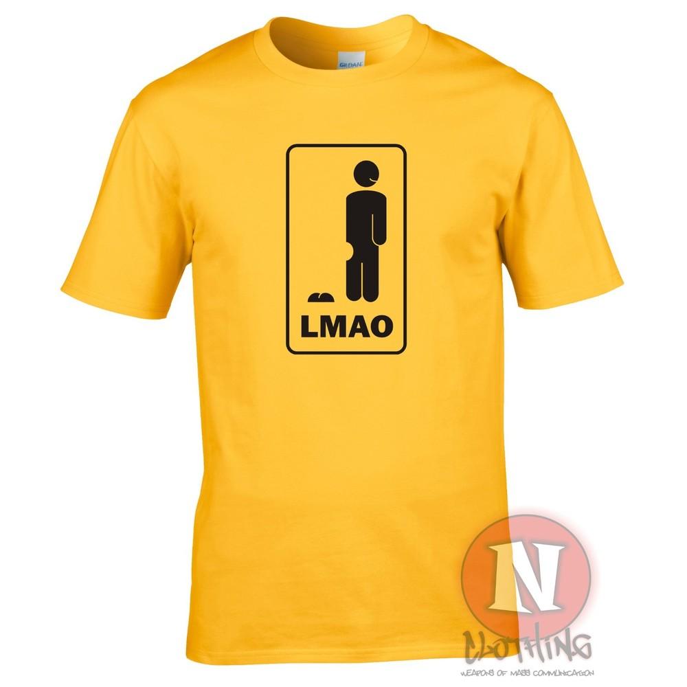 Lmao Laughing My Arse Off Funny Cheeky Ass Cartoon Slogan Uni Teen TShirt