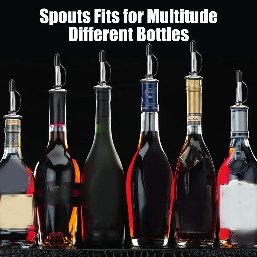 Поток Ликер Спирт Наливатель Нержавеющая Сталь Пробка для Бутылки Барные Аксессуары