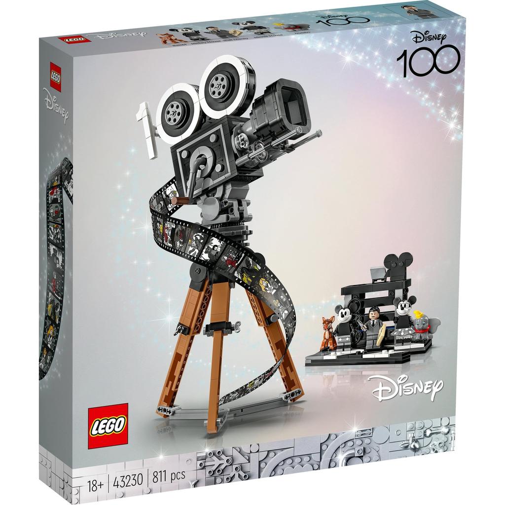 LEGO Disney 100 Walt Disney Camera Подарок на день рождения 43230 Игрушечный блок Рождественский подарок Подарок Фэнтези Девочки Взрослые Дань
