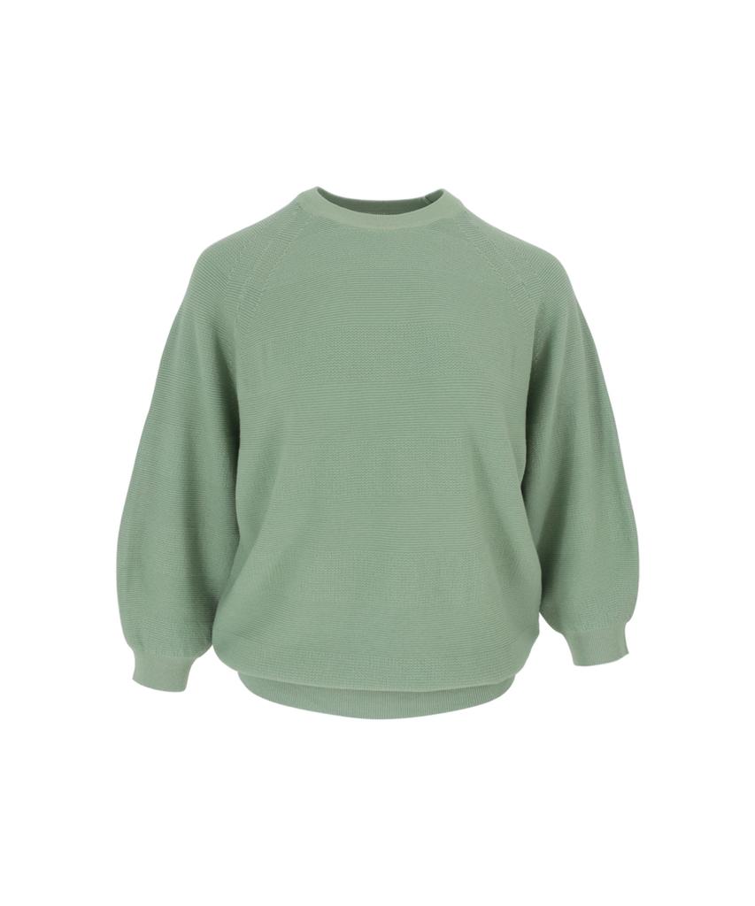 Baseukala Реглан Круглый Вырез Капри Вязаный Изделие (6colors)