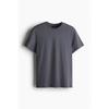 H M coolMax Regular FiT T sHirT Dark Grey