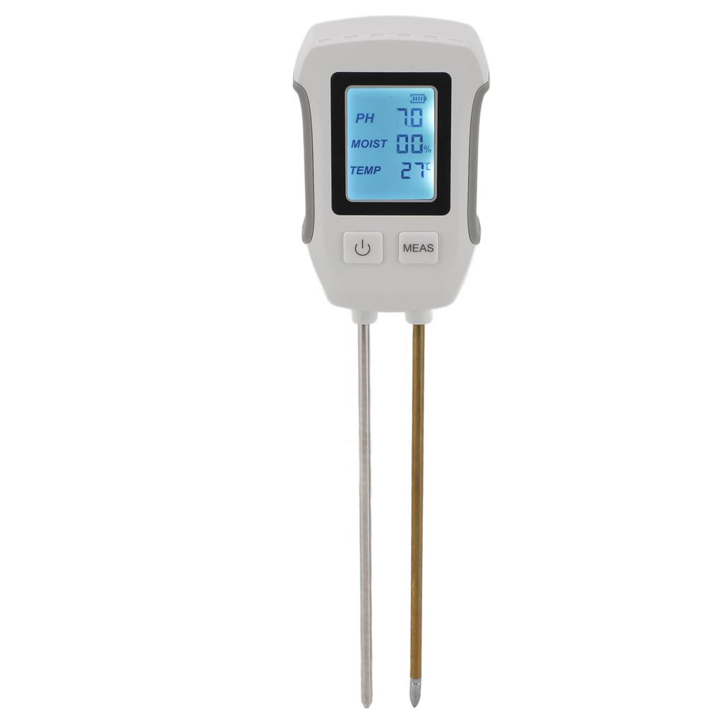 Soil Moisture Tester with Dual Probe Digital Display High Accuracy Soil PH Meter for Gardening