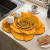 3D Цветок Диатомовая сушилка Быстро впитывающая Поддон для кухонной раковины для посуды Нескользящий Коврик для сбора капель на столешницу