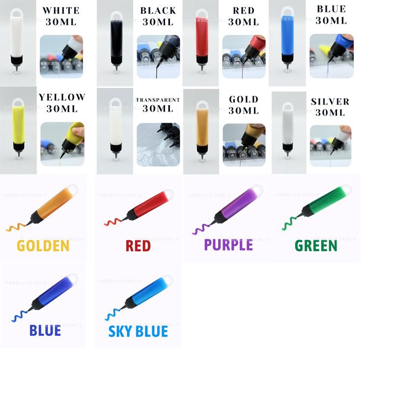 3D текстурный маркер-крючок 30 мл Творческий DIY Ручная роспись Граффити 3D Акриловый маркер