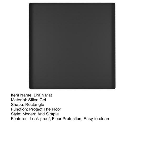 Силиконовый сливной коврик для мини-холодильников, стиральных машин, сушилок, герметичный коврик для кормления домашних животных, защитный лоток для пола, многофункциональный рабочий коврик, коврик для кошачьего туалета