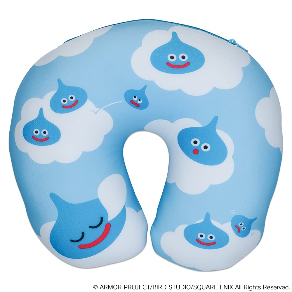 Dragon Quest Travel Plush Neck Pillow King Slime
