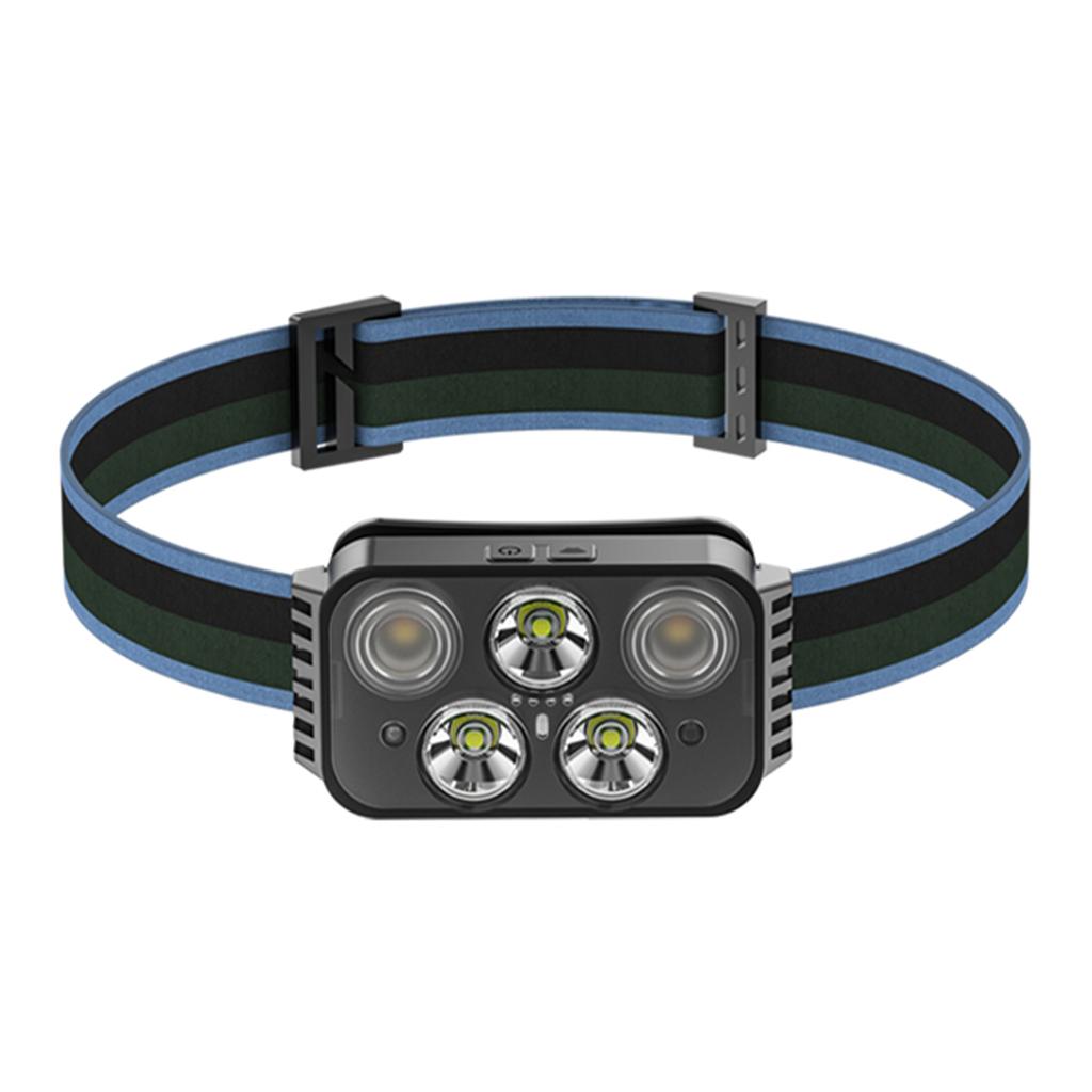 Сильный свет налобный фонарь уличный аккумуляторный небольшой фонарик индукционный ночной рыбалки сверхдлинный срок службы