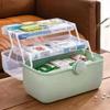 Large Capacity Family Medicine Organizer Box Portable First Aid Kit Medicine Storage Container Family Emergency Kit Box