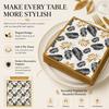 20PCS Black Gold Leaf Paper Napkins 2-Ply Decorative Tissue for Wedding Dinner Party Table Decor