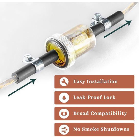 2 Set 6M Diesel Heater Fuel Line Kit, Fuel Tank Hose Clip Kit With Fuel Filter, Fuel Line Clamps And Connecting Hoses, Diesel Heater Accessories For