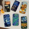 Чехол для телефона H-Van Gogh-S, масляная живопись, для тонкого черного Xiaomi 11 12 Redmi Note 11 5G 8T 9A 9 10T Note 8 9 12S Ultra, противоударный Prot