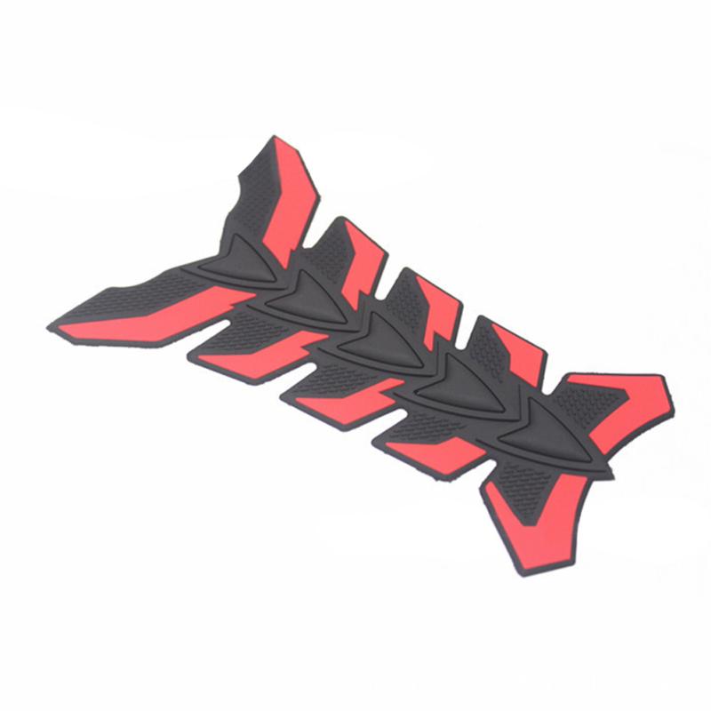 Защитная крышка бака мотоцикла, 3D резиновые наклейки на корпус из рыбьей кости